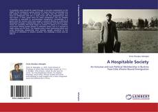 Buchcover von A Hospitable Society