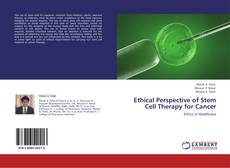 Capa do livro de Ethical Perspective of Stem Cell Therapy for Cancer 