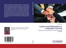 Copertina di Culture and Motivation in Language Learning