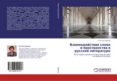 Взаимодействие слова и пространства в русской литературе的封面