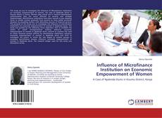 Influence of Microfinance Institution on Economic Empowerment of Women kitap kapağı