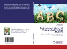 Bookcover of Environmental Literacy of Undergraduate College Students