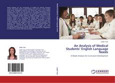 Portada del libro de An Analysis of Medical Students’ English Language Needs