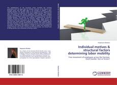 Bookcover of Individual motives & structural factors determining labor mobility