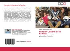Bookcover of Función Cultural de la Familia: