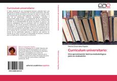 Bookcover of Currículum universitario: