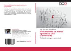 Bookcover of Personalidad de marca aplicada a una Universidad