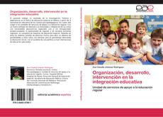 Organización, desarrollo, intervención en la integración educativa的封面
