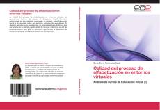 Buchcover von Calidad del proceso de alfabetización en entornos virtuales