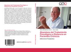Capa do livro de Abandono del Tratamiento Psicológico a Distancia en Pacientes Crónicos 