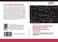 Capa do livro de Conocimiento Didáctico-Matemático de los Profesores sobre la Derivada 