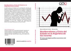 Neoliberalismo y Crisis del Estado en la Argentina de los noventa kitap kapağı