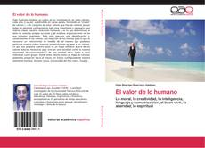 Capa do livro de El valor de lo humano 