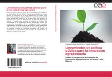 Portada del libro de Lineamientos de política pública para la innovación agropecuaria