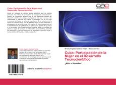 Buchcover von Cuba: Participación de la Mujer en el Desarrollo Tecnocientífico