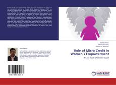 Bookcover of Role of Micro Credit in Women’s Empowerment