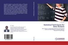 Statistical Techniques for Data Analysis的封面