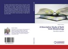 Capa do livro de A Descriptive Study of Balti Verb Morphology 