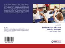 Buchcover von Performance of Sarva Shiksha Abhiyan