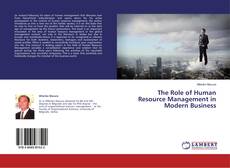Buchcover von The Role of Human Resource Management in Modern Business