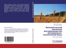 Buchcover von Экономический механизм воспроизводства материально-технической базы