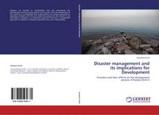 Disaster management and its implications for Development kitap kapağı
