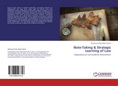 Buchcover von Note-Taking & Strategic Learning of Law