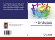 Buchcover von Inter-Ethnic Cohesion In Post War Sri Lanka