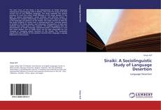 Copertina di Siraiki: A Sociolinguistic Study of Language Desertion