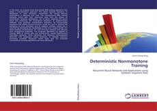 Copertina di Deterministic Nonmonotone Training