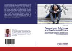 Bookcover of Occupational Role Stress and Psychological Strain