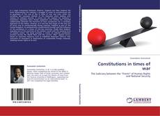 Couverture de Constitutions in times of war