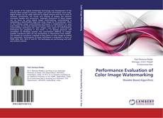 Portada del libro de Performance Evaluation of Color Image Watermarking