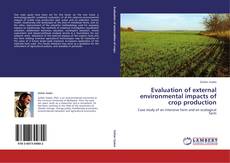 Обложка Evaluation of external environmental impacts of crop production