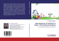 Bookcover of Management of Schools in India - A Functional Analysis