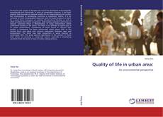 Portada del libro de Quality of life in urban area:
