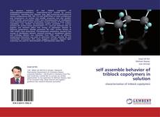 Buchcover von self assemble behavior of triblock copolymers in solution
