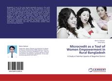 Capa do livro de Microcredit as a Tool of Women Empowerment in Rural Bangladesh 