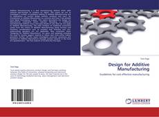 Обложка Design for Additive Manufacturing