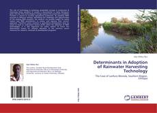 Capa do livro de Determinants in Adoption of Rainwater Harvesting Technology 