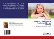 Idiomatic Expressions in English and Slovak Language kitap kapağı