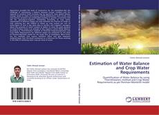 Capa do livro de Estimation of Water Balance and Crop Water Requirements 