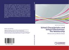 Borítókép a  School Characteristics and School Effectiveness:  The Relationship - hoz