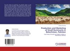 Production and Marketing of Small Ruminants in Balochistan, Pakistan的封面
