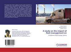 Buchcover von A study on the impact of fleet management on