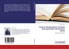 Copertina di Corpus-based genre analysis and specialist informants' views