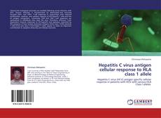 Couverture de Hepatitis C virus antigen cellular response to  HLA class 1 allele