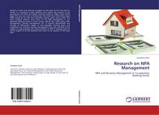 Research on NPA Management kitap kapağı