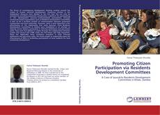 Buchcover von Promoting Citizen Participation via Residents Development Committees