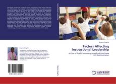 Buchcover von Factors Affecting Instructional Leadership
